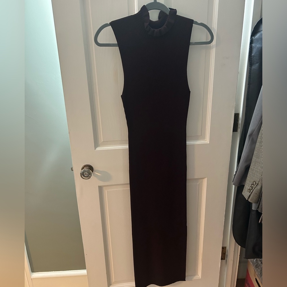 Theory Marion Ribbed Midi Dress